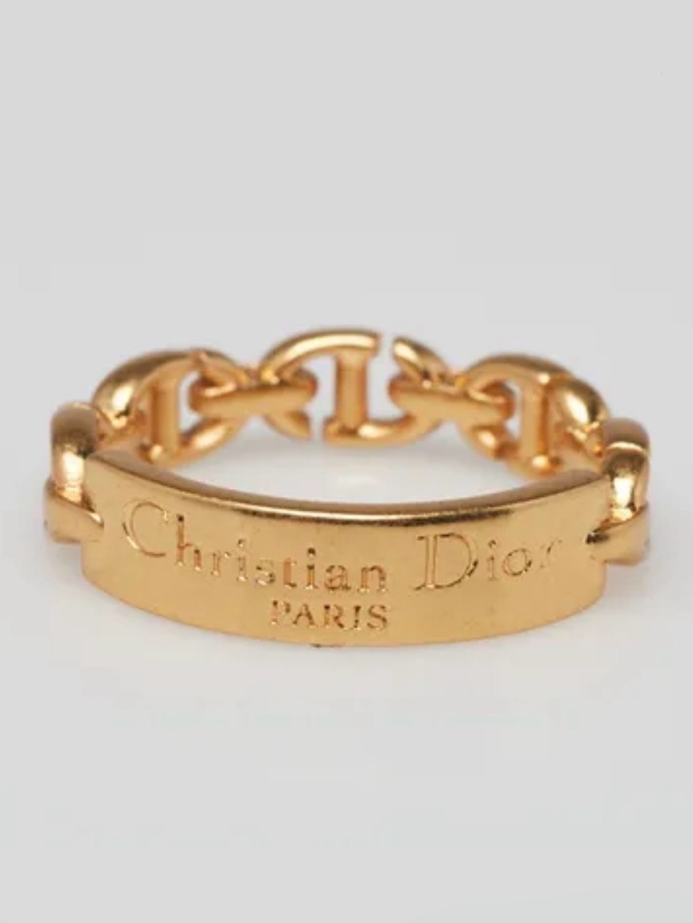 DIOR Gold Club Ring - Picture 1 of 3
